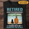 Retired Fishing With Granddogs, Retire Gift for Him