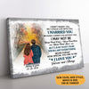 I Didn't Marry You So I Could Live With You Canvas, Sunset Background, Premium Personalized Canvas Wall Art