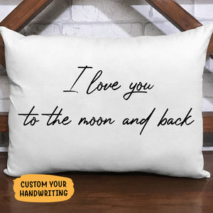 Handwriting Custom Pillow, Personalized Pillows, Custom Gift for Couple, Valentine Gifts