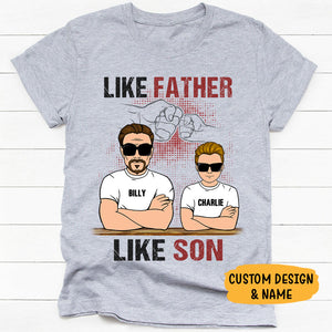 Like Father Like Son, Personalized Shirt, Father's Day Gifts