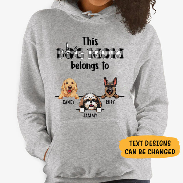 Custom Dog Hoodie This Human Belongs to Custom Dog Sweater 