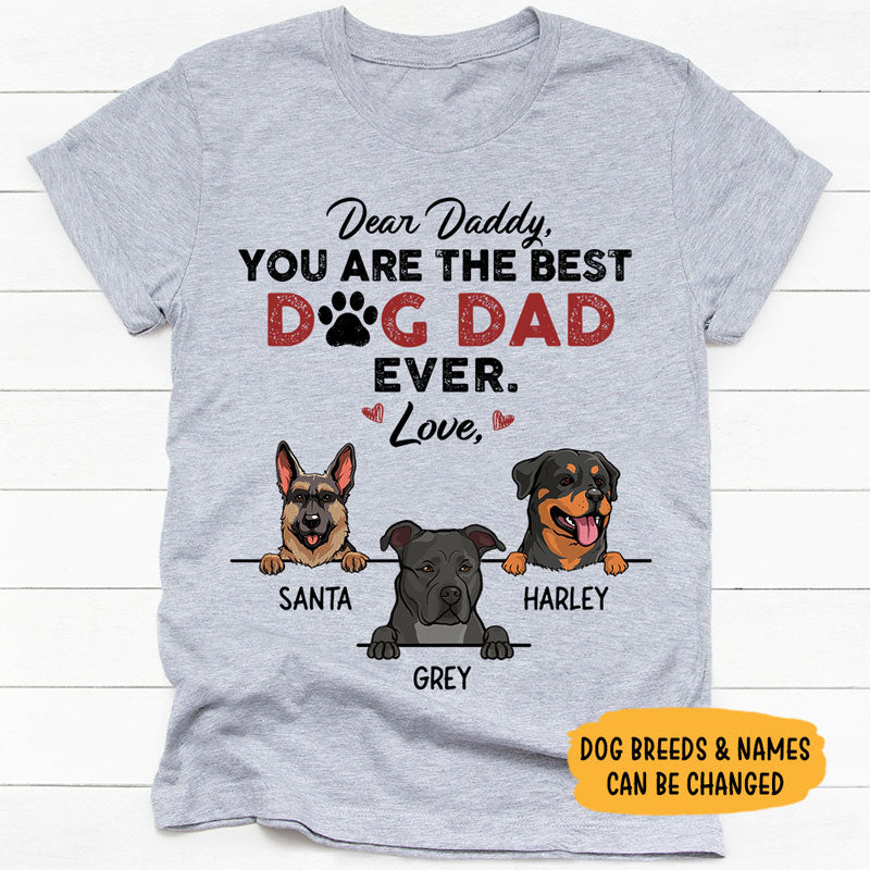 Personalized Gifts for Dog lovers, Custom T Shirt - Dog Dad Belongs To, Dog Mom Dog Dad Gift PersonalFury, Basic Tee / Light Pink / 2XL