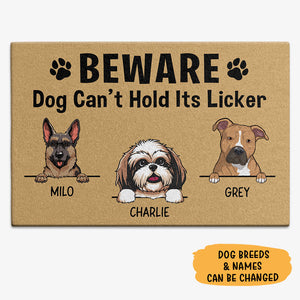 It's Licker Custom Dog Doormat, Gift For Dog Lovers, Personalized Doormat, New Home Gift