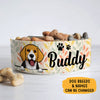 Personalized Custom Dog Bowls, Vintage, Gift for Dog Lovers