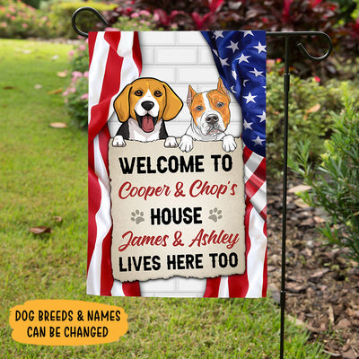 Welcome To The Dog House, Personalized Garden Flags, Decoration For Do ...