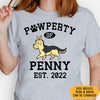 Pawperty Of Yorkie Personalized Shirt, Custom Gifts For Dog Lovers