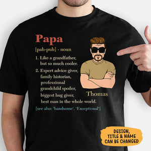 Grandpa Definition, Personalized Father's Day Shirt, Gifts For Dad, Gifts For Grandpa