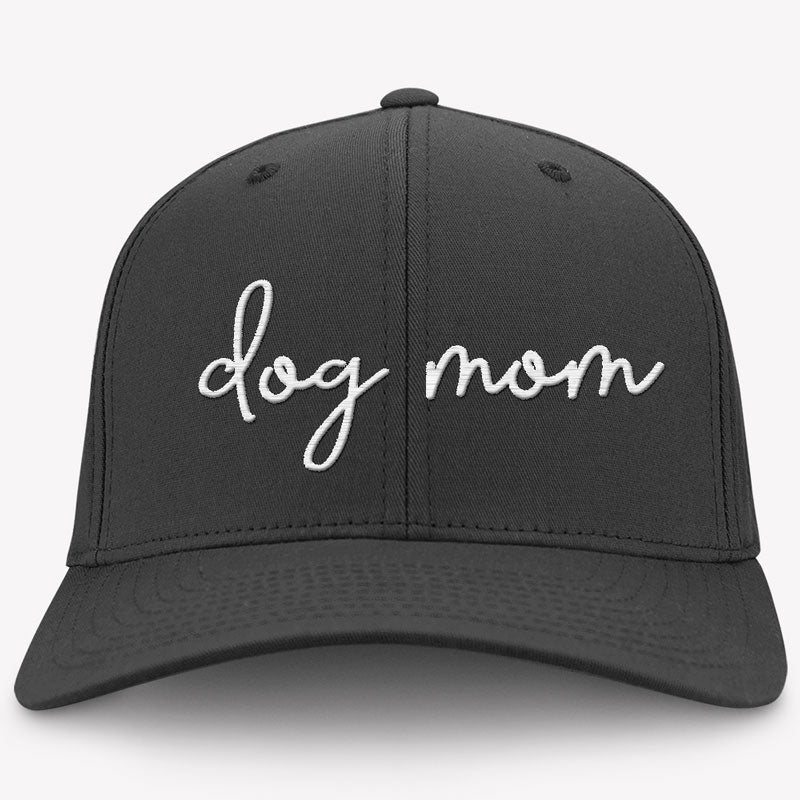 Dog Mom Hat, Embroidered Vintage Cotton Twill Cap, Gifts For Dog Mom