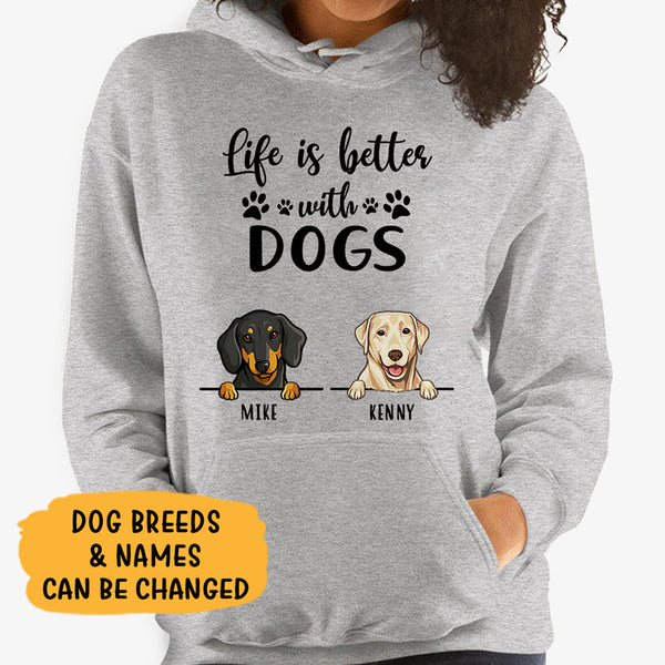 Snug Life Shirt Christmas Gifts for Dogs, Hoodie Sweatshirt for