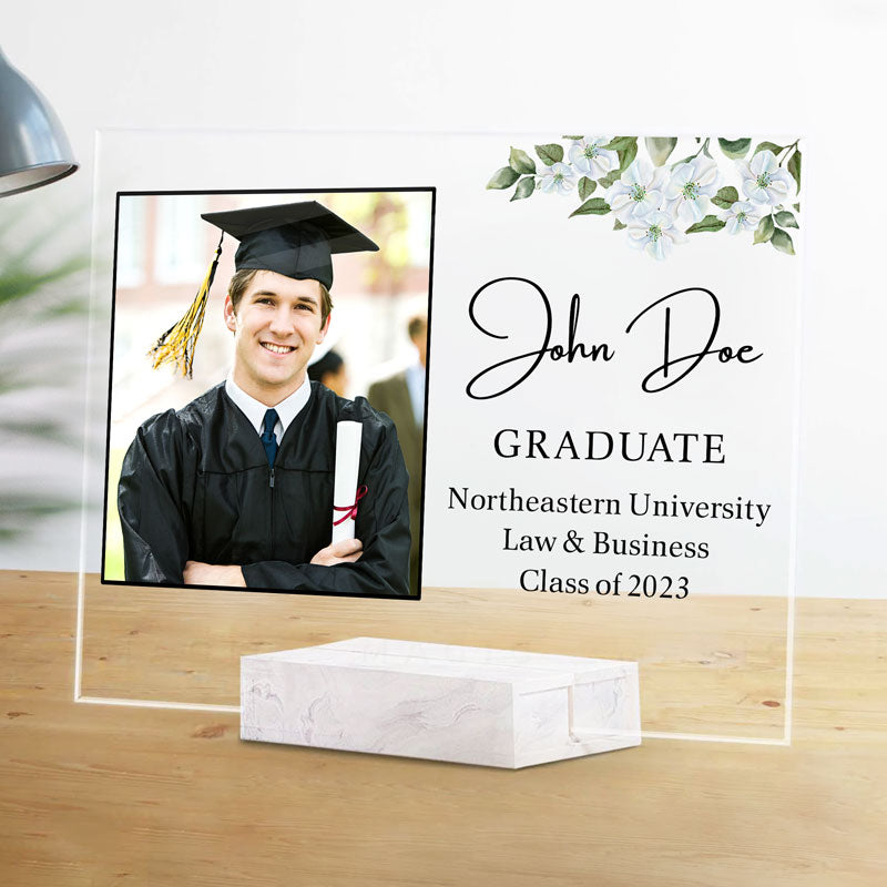 Graduate From Plaque , Personalized Acrylic Plaque, Graduation Gifts, Custom Photo