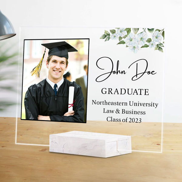 Graduate From Plaque , Personalized Acrylic Plaque, Graduation Gifts ...