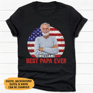 The Man The Myth The Legend, Personalized Shirt, Gifts For Dad, Custom Photo