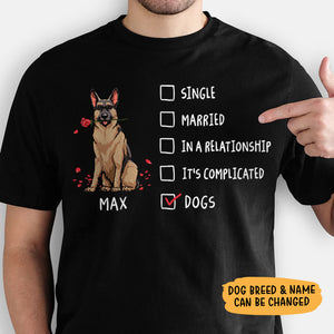In Relationship With My Dogs, Personalized Shirt, Gift For Dog Lover, Valentine Gifts