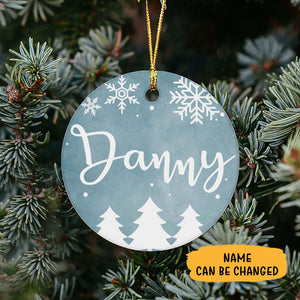 Personalized Name, Christmas Ornaments, Custom Holiday Decoration