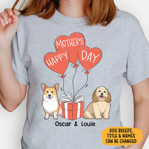Happy Mother's Day Dog Balloon, Personalized Shirt, Gift For Dog Lovers