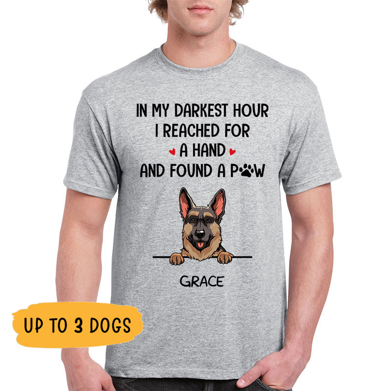 In My Darkest Hour, Custom Shirt For Dog Lovers, Personalized Gift, Custom Tee