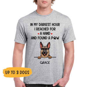 In My Darkest Hour, Custom Shirt For Dog Lovers, Personalized Gift, Custom Tee
