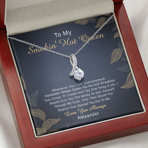 Whenever You Feel Overwhelmed, Personalized Luxury Necklace, Message Card Jewelry Gift For Her