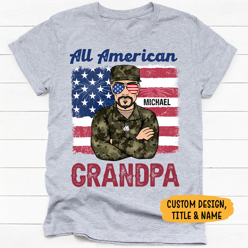 American Daddy - Personalized Shirt Gift For Father's Day