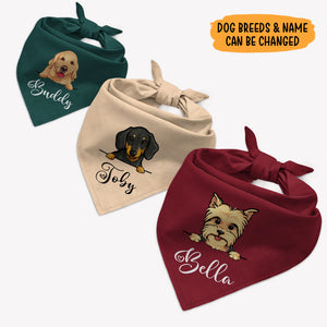 Custom Name Dog Bandana, Personalized Bandana, Custom Dog Lovers Gifts