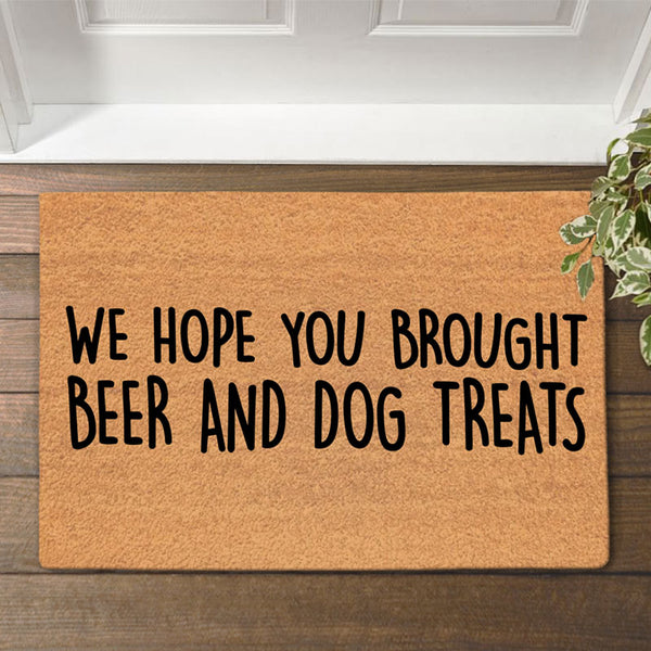 Beer Will open for beer Funny Doormat Gift For Beer Lovers