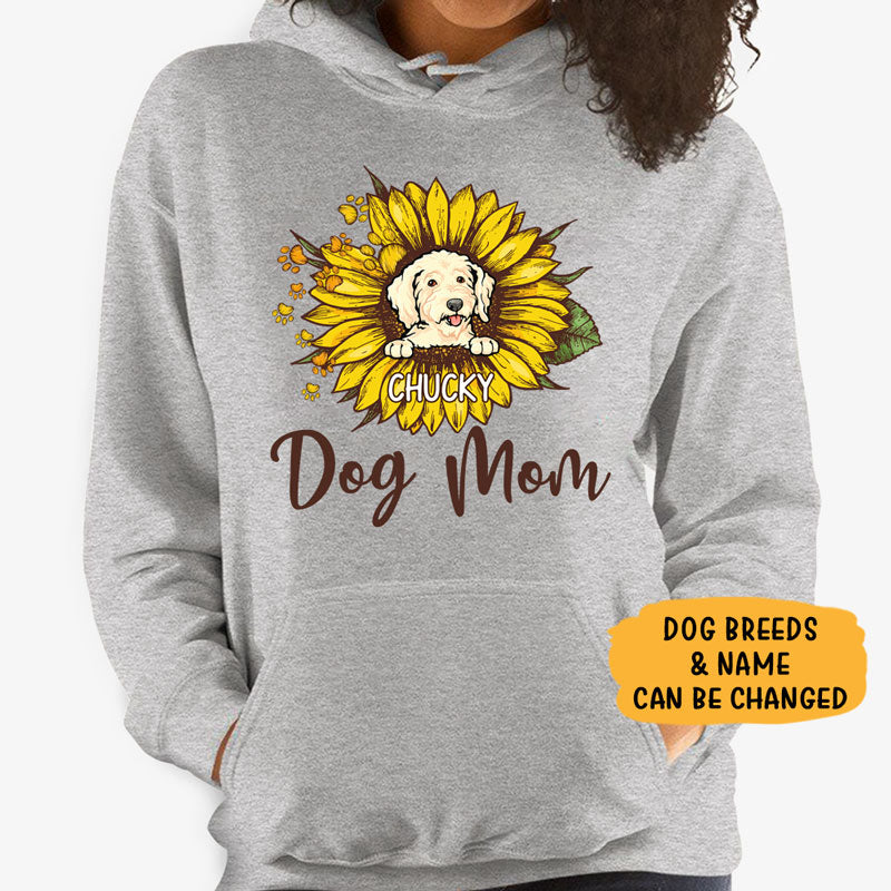 Sunflower, Dog Personalized Custom Hoodie, Sweater, T shirts