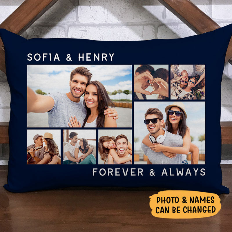 Couple Photo Pillow, Personalized Pillows, Custom Photo, Anniversary Gift  For Couples