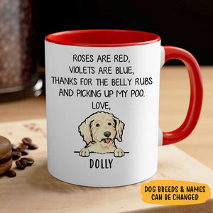 Roses Are Red Violets Are Blue, Personalized Mug, Gift For Dog Lovers