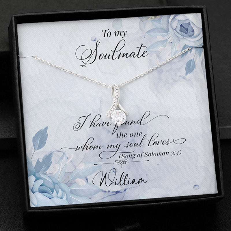 I Have Found The One, Personalized Luxury Necklace, Message Card Jewelry, Gifts For Her