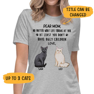 No Matter What Life Throws At You, Personalized Shirt, Custom Gift for Cat Lovers, Custom Tee