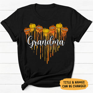 Custom Title Melting Pumpkins, Autumn Fall, Personalized Shirt, Sweater, Hoodie, Family Gift