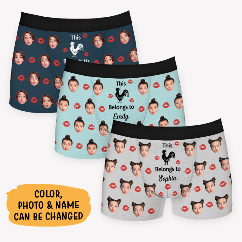 Custom Face Underwear Printed With Photo For Men Personalized Funny Boxers  Valentines Day Gifts For Boyfriend