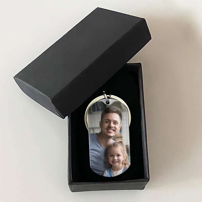 You Have Sure Made My Life Better, Personalized Keychain, Gifts For Step Dad, Custom Photo