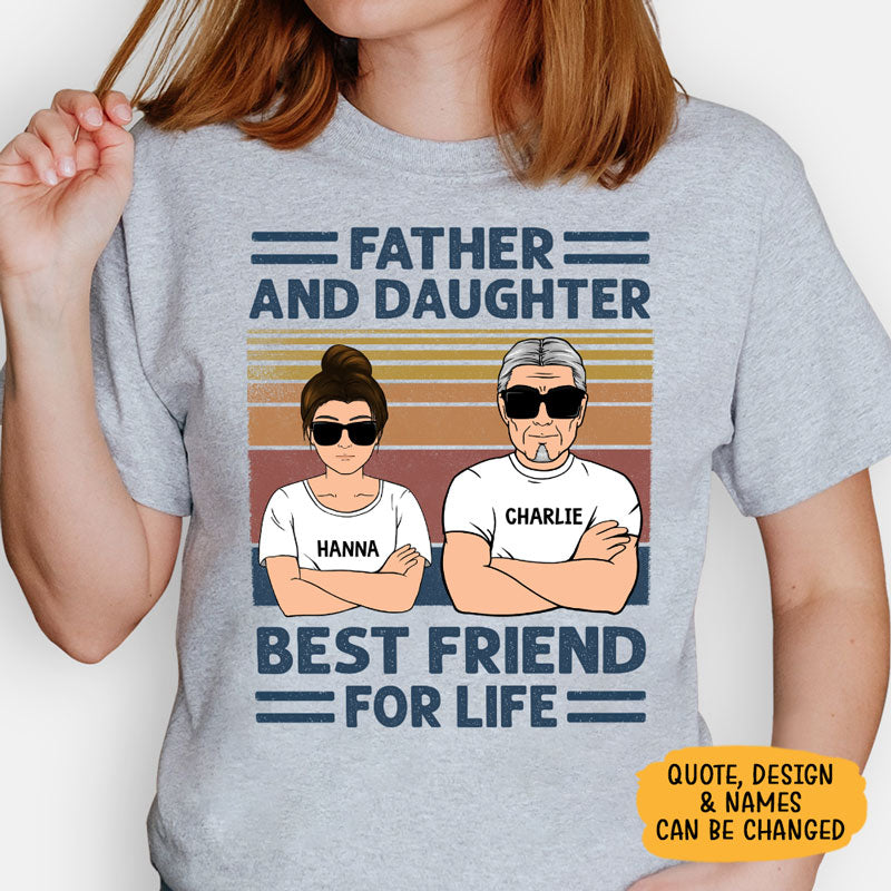 Custom Father and Daughter Quote, Personalized Shirt, Gifts for Father and Daughter