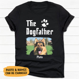 The Dog Father, Personalized Shirt, Gifts For Dog Dad, Custom Photo