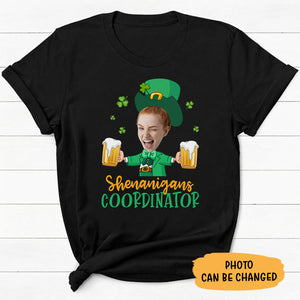 Shenanigans Coordinator, Personalized Shirt, St. Patrick's Day Gifts, Custom Photo