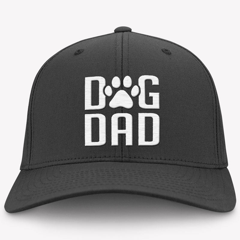 Dog Dad Hat, Embroidered Vintage Cotton Twill Cap, Gifts For Dog Dad