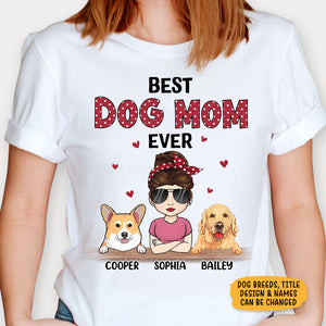Best Fur Mom Fur Mum Ever Polka Dot, Personalized Shirt, Custom Gifts For Pet Lovers
