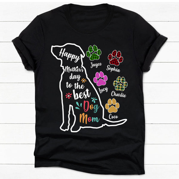 Mother's Day Gift 2023, Custom Photo Shirt - Happy Mother's Day Dog Mom, Gift for Dog Mom, PersonalFury, Pullover Hoodie / Ash / 4XL