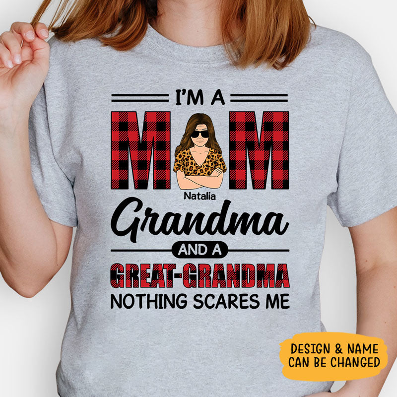 I'm A Mom A Grandma And A Great-Grandma, Personalized Shirt, Gifts For Grandma
