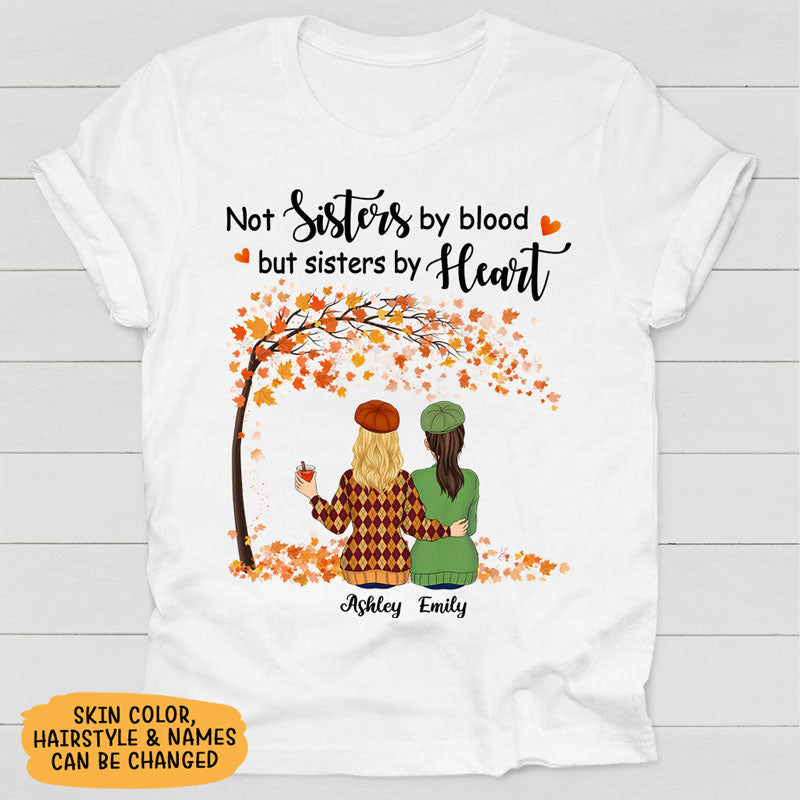 Custom Sisters Quotes, Autumn Fall Tree, Personalized Shirt, Gifts for Sisters