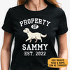 Property Of Labrador Retriever Personalized Shirt, Custom Gifts For Dog Lovers