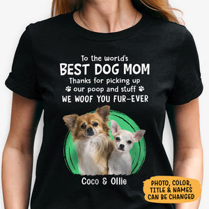 Thanks For Picking Up My Poop And Stuff, Personalized Shirt, Gifts For Dog Lovers, Custom Photo