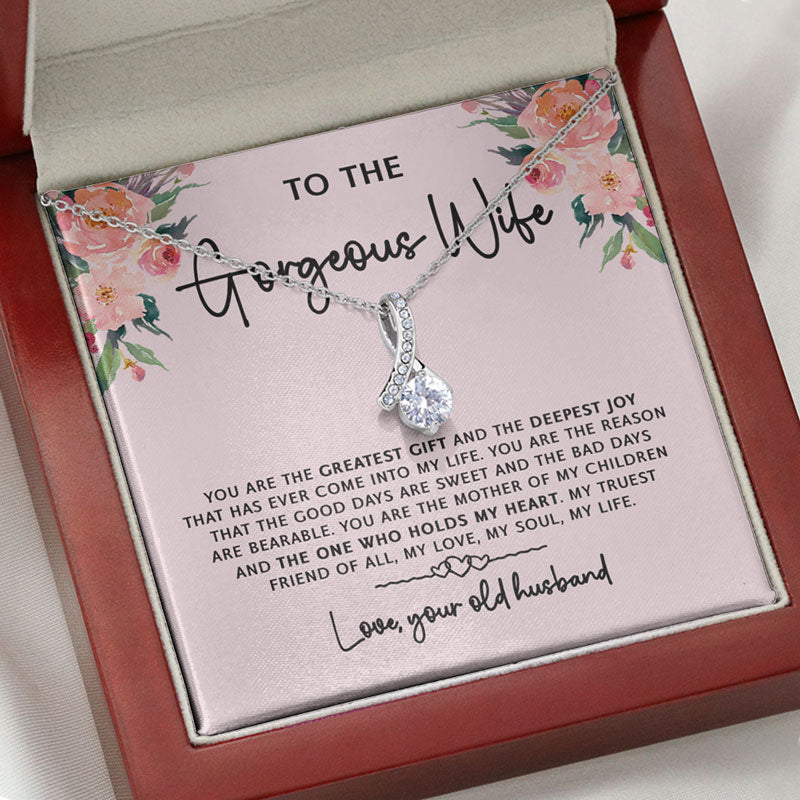 Mother Of My Children, Personalized Luxury Necklace, Message Card Jewelry, Gift For Her