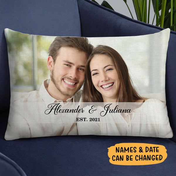 Couple Photo Pillow, Personalized Pillows, Custom Photo, Anniversary G -  PersonalFury