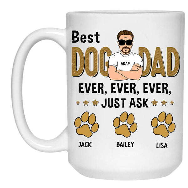 PREZZY Eagle Gifts for Men Personalized Animal Dad Mug Cup 11oz 15oz Happy  Fathers Day To Best Animal Dad Ever Coffee Mugs Cups Dogs Owners Gift for