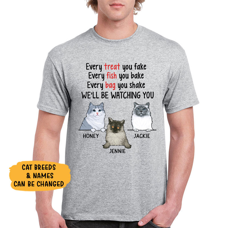 Every Treat You Fake Cute Cat Shirt, Gift For Cat Lover, Custom Shirt For  Cat Lovers, Personalized Gifts
