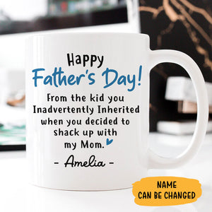 From The Kid You Inadvertently Inherited, Personalized Mug, Custom Gift For Stepdad