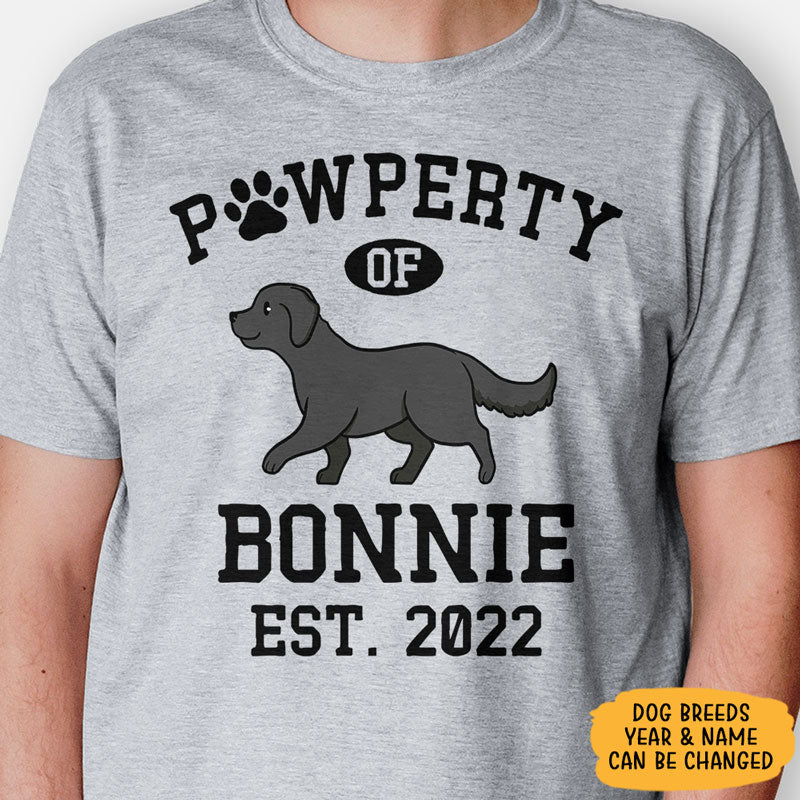 Pawperty Of Labrador Retriever Personalized Shirt Custom Gifts For Do PersonalFury