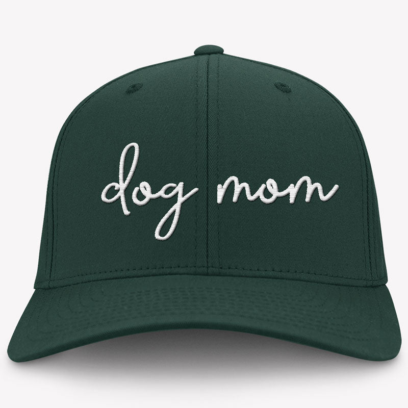 Dog Mom Hat, Embroidered Vintage Cotton Twill Cap, Gifts For Dog Mom